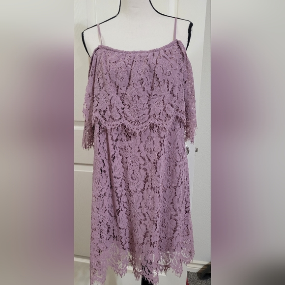 No Boundaries Dresses & Skirts - 4/$25NO Boundaries size 19 dress purple lace off shoulder 💜